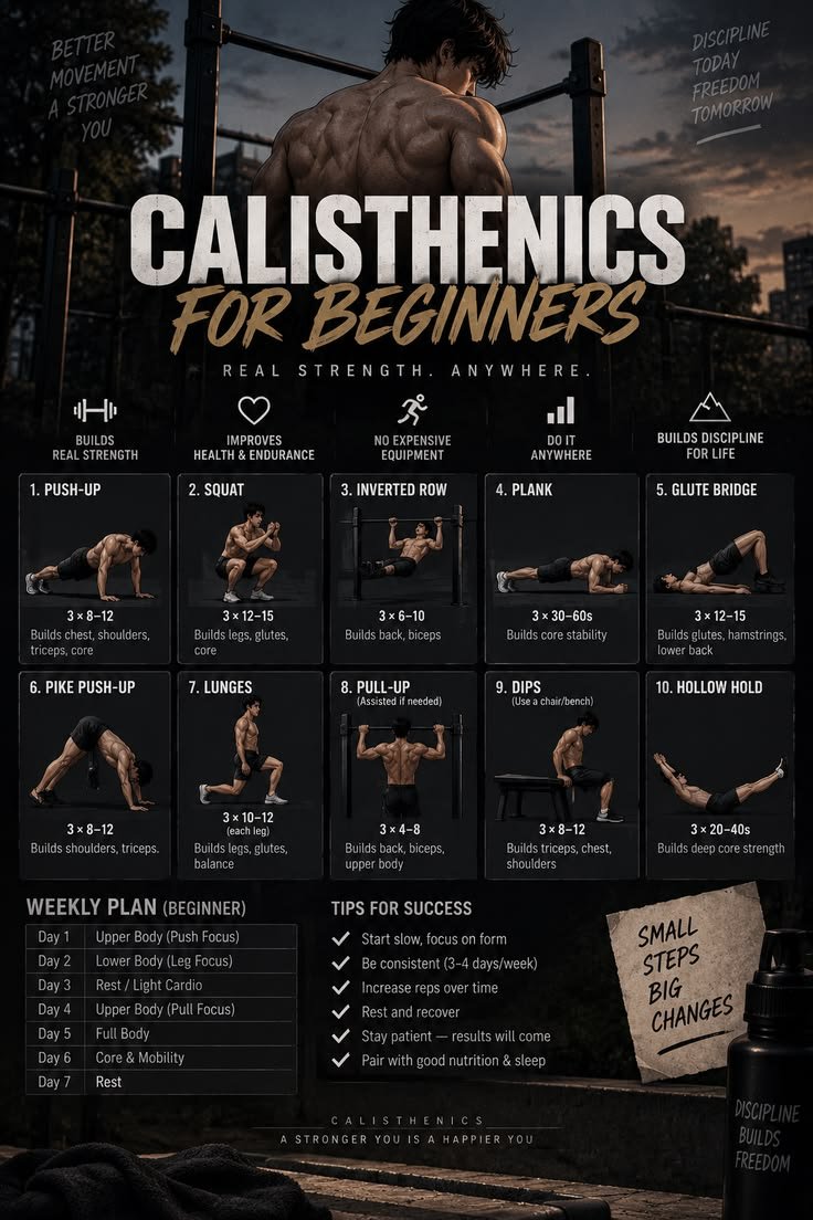 Best Calisthenics Exercises for Beginners